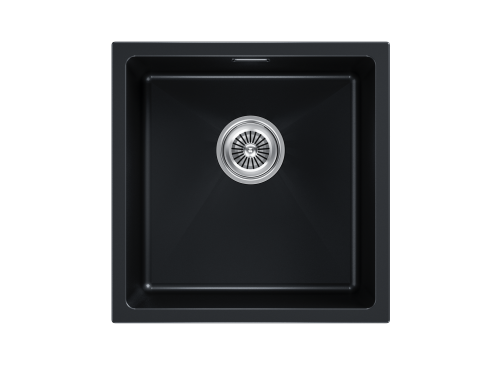 Кухонная мойка Paulmark LUMI 45UNI LU45-BLM 46х46 цвет черный металлик